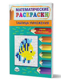 Математические раскраски 2-3 класс. Таблица умножения